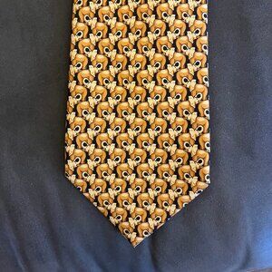 Men's Gold Gucci Tie 100% Silk